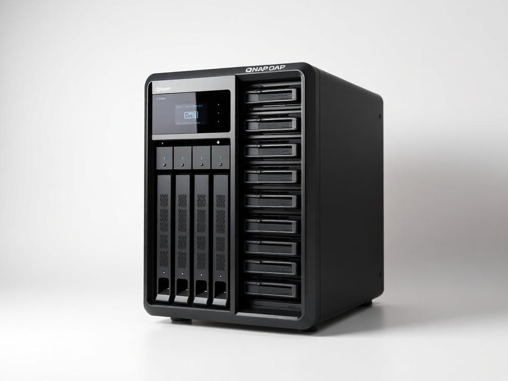 NAS QNAP multi-baies installé à Angers