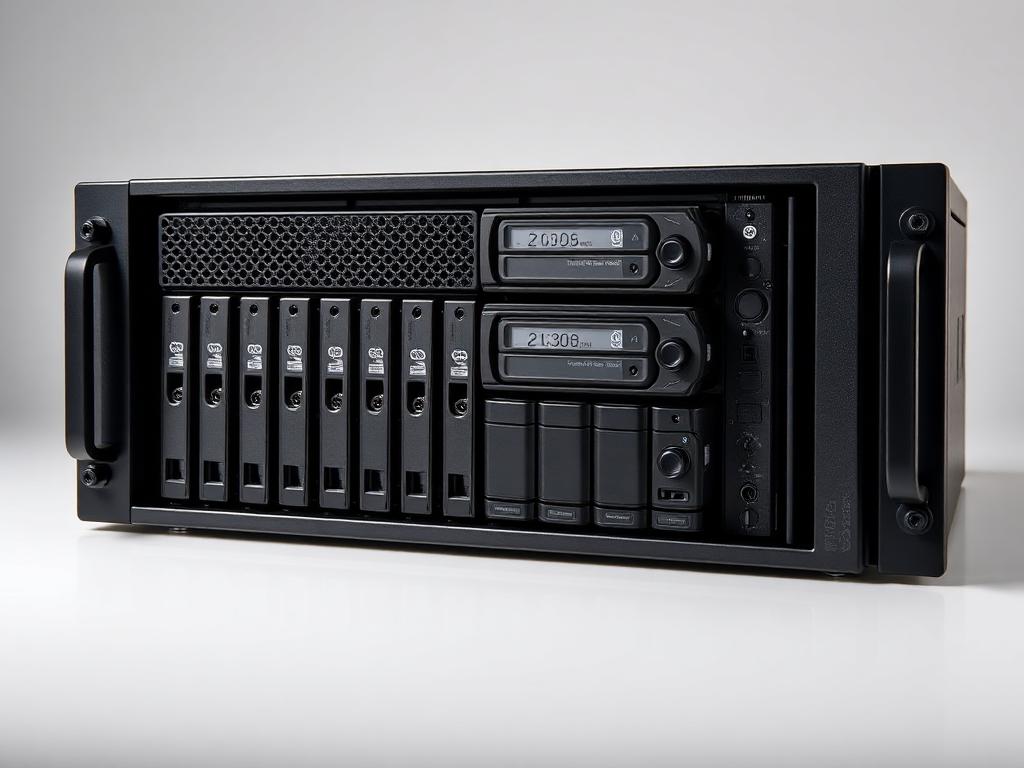 Serveur NAS rack multi-baies installé en entreprise à Angers